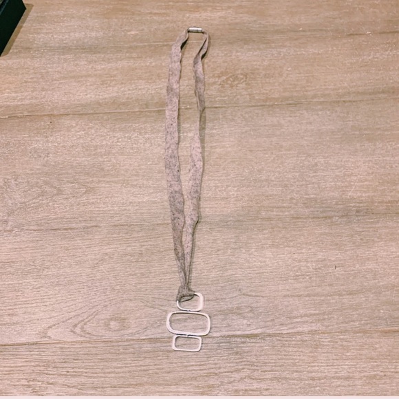 Anthropologie Jewelry - fabric anthropologie necklace silver